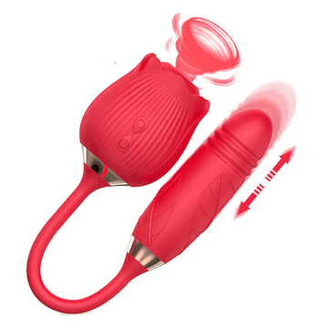 Rose Wellness Vibrator mit Doppelfunktion